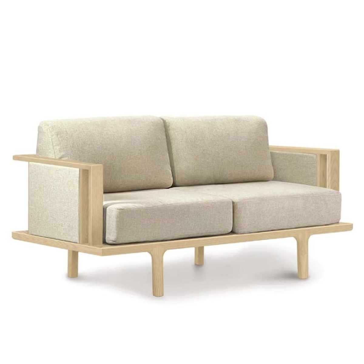 Copeland Sierra Loveseat with Upholstered Panels in Oak