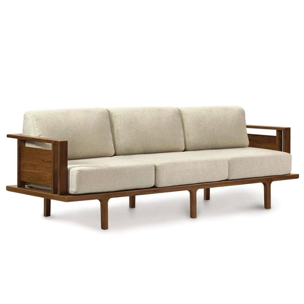 Copeland Sierra Sofa with Wood Panels in Walnut