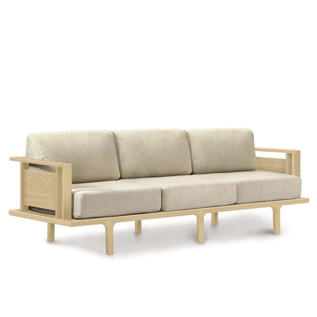 Copeland Sierra Sofa with Wood Panels in Oak