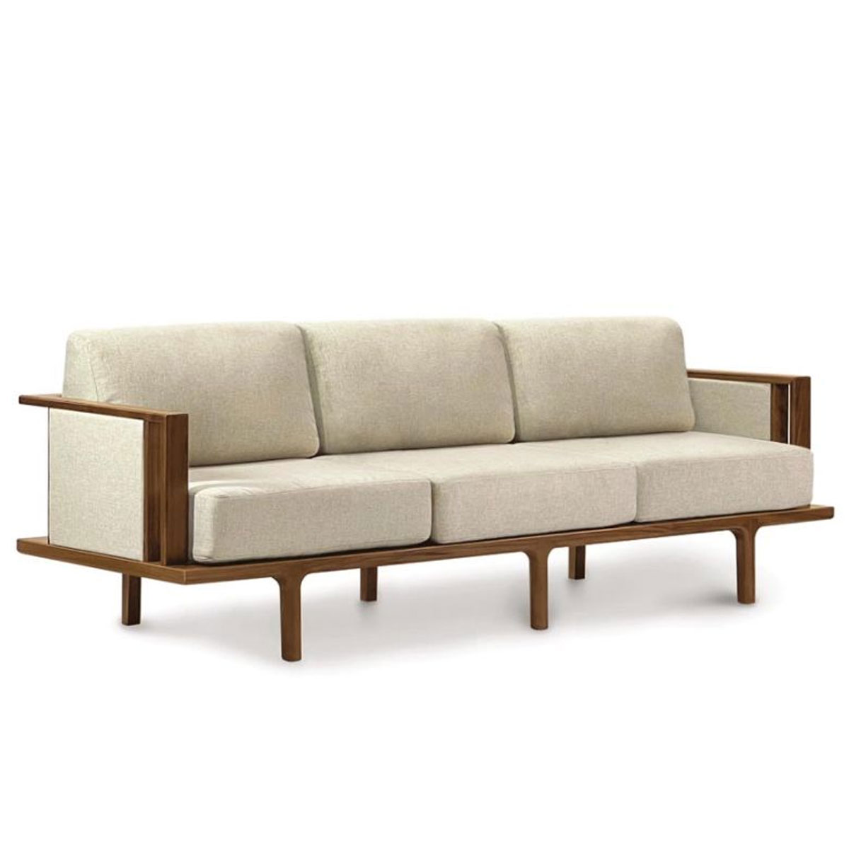 Copeland Sierra Sofa with Upholstered Panels in Walnut
