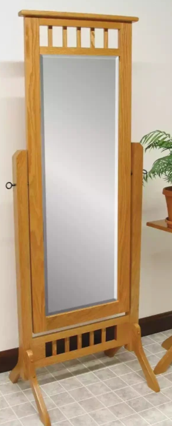 #1009 Open Top Mission Cheval Mirror