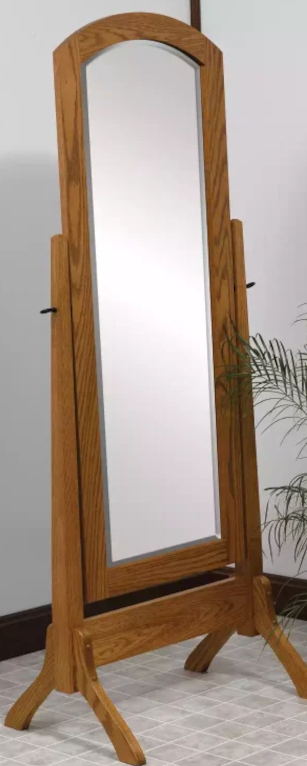 #1012 Antique Shaker Cheval Mirror