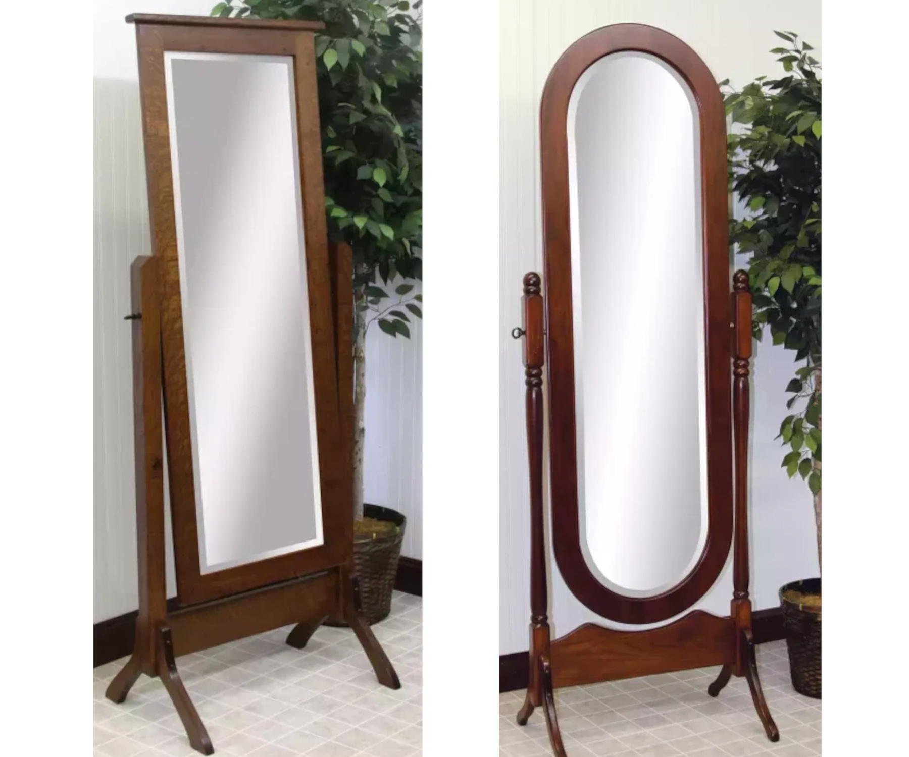 Cheval Mirrors -No Storage