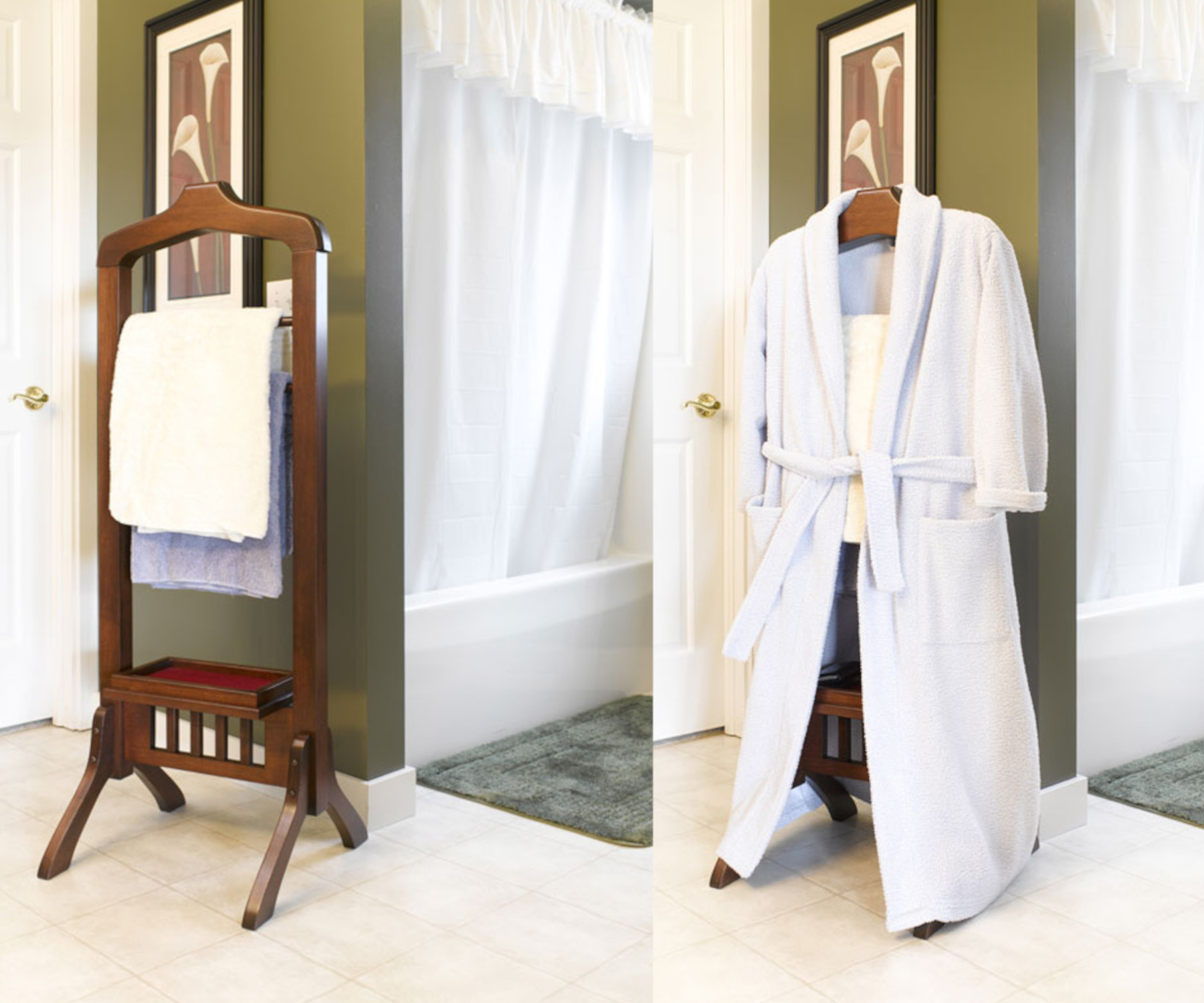 Mission Valet with Power Strip