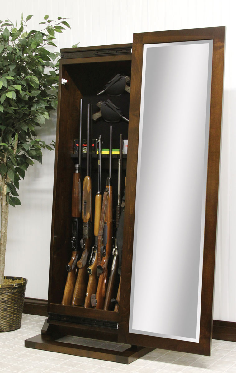 Sliding Mirror Rifle Cabinets