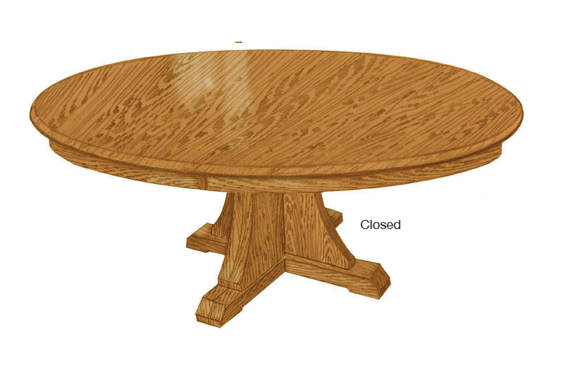 Midland Mission Pedestal Table