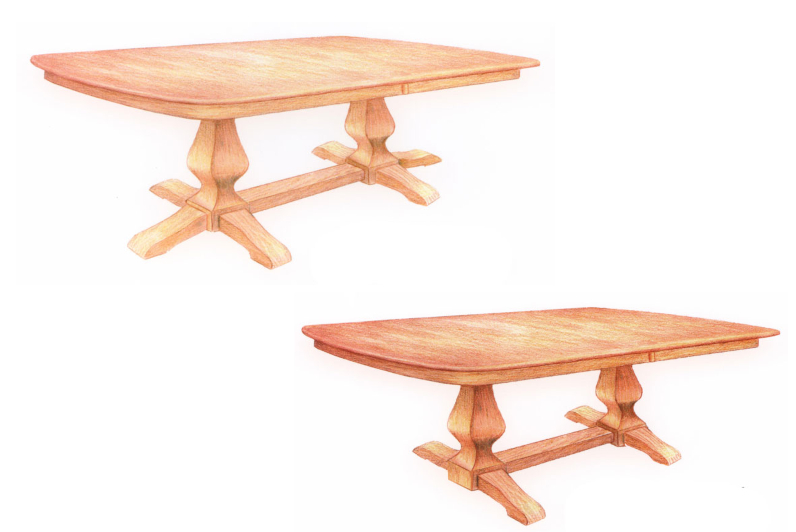 Ashley Double-Pedestal Table