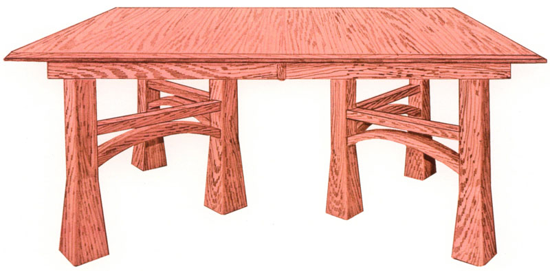 Madison Table with Double Base