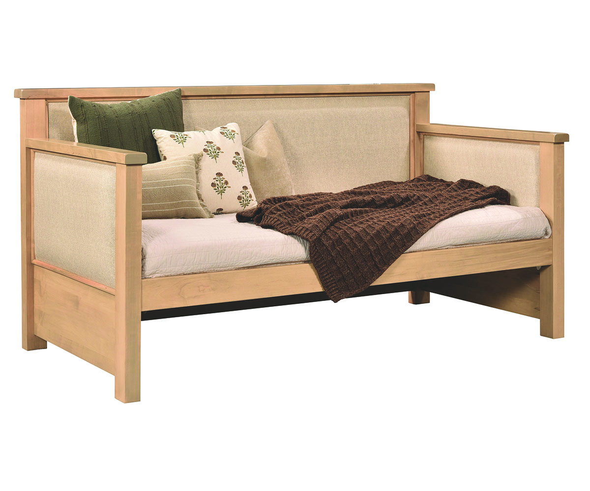 Day Bed with Upholstered Back