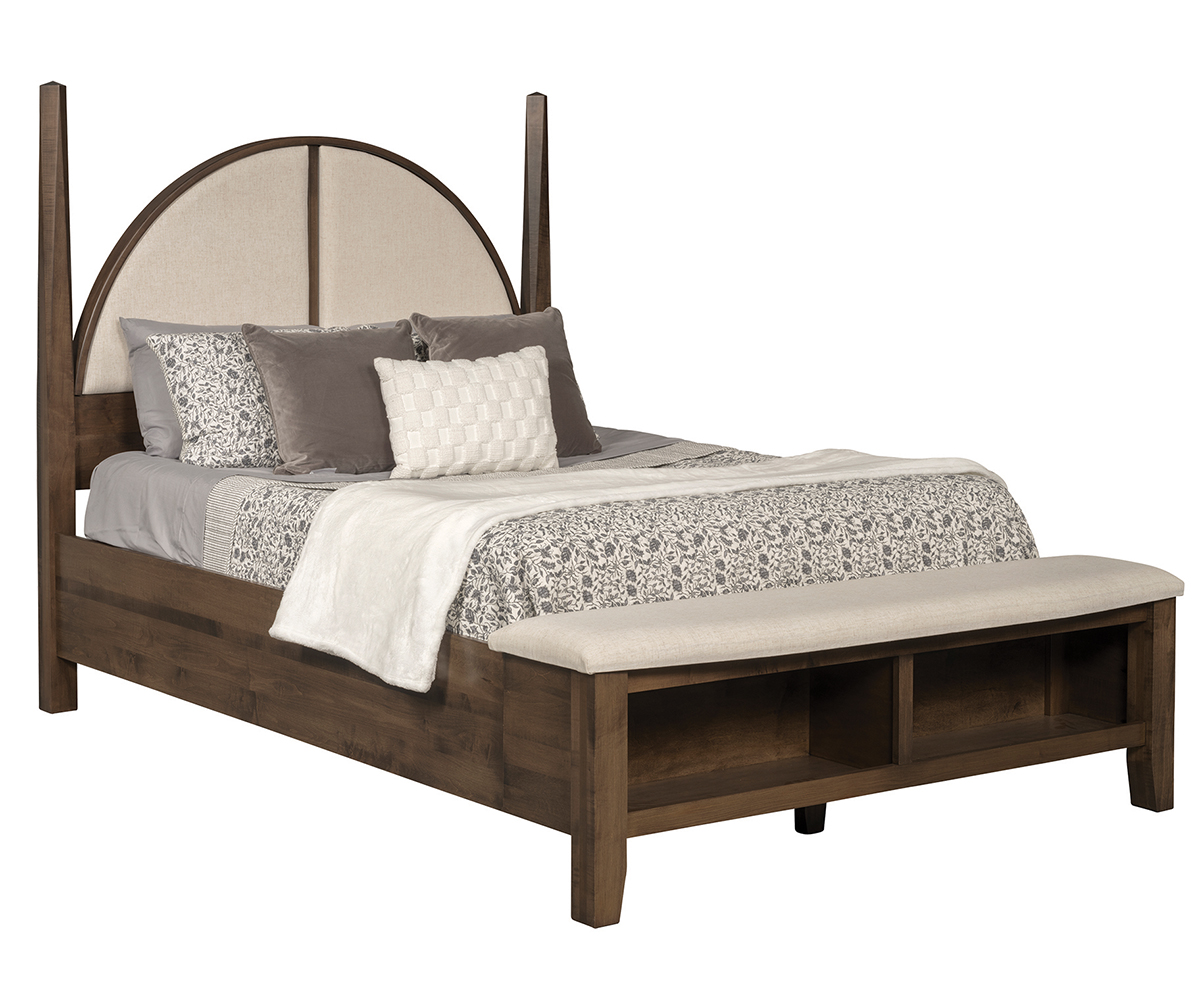 Meridian Post Bed with Footboard Storage