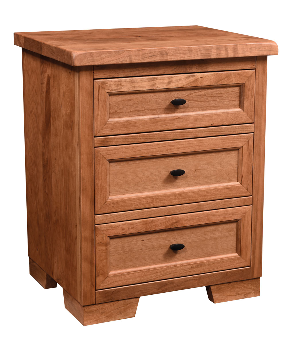 Farmhouse Collection 3 Drawer Nightstand
