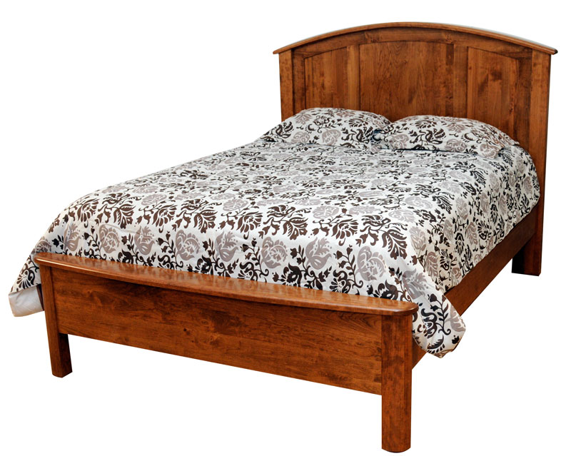Meridian Bed with Solid Panel Headboard