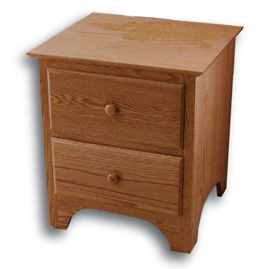 Shaker 2 Drawer Nightstand Ohio Hardwood Furniture