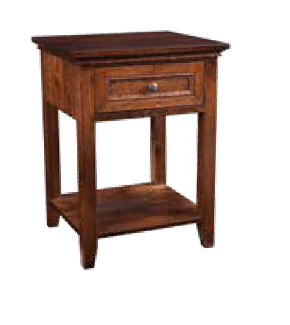 Brooklyn 1-Drawer Open Nightstand