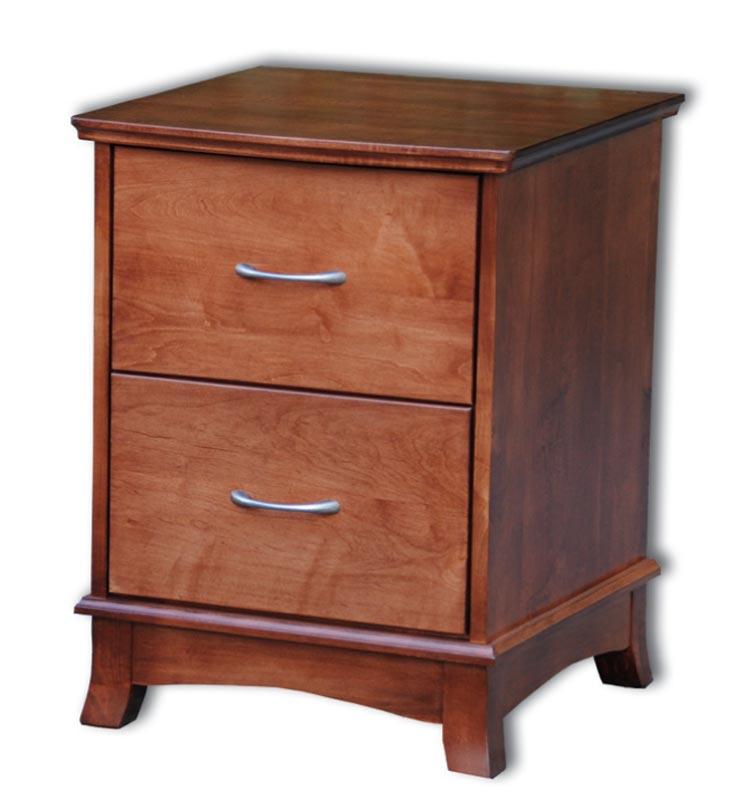 Crescent 2-Drawer Nightstand