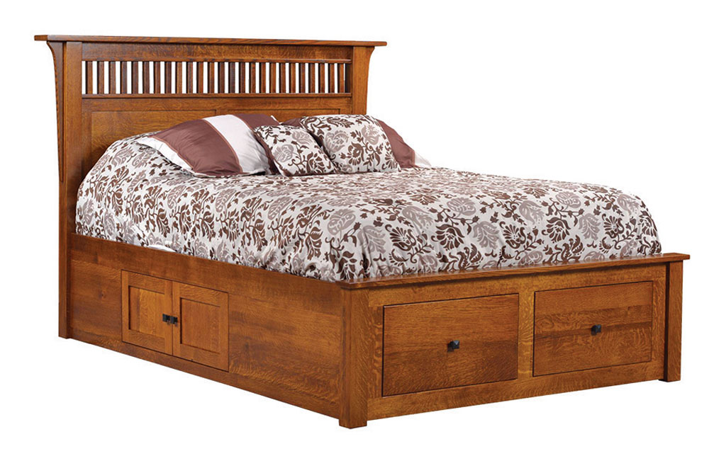 803 Empire Mission Bed with 004 Underbed Storage