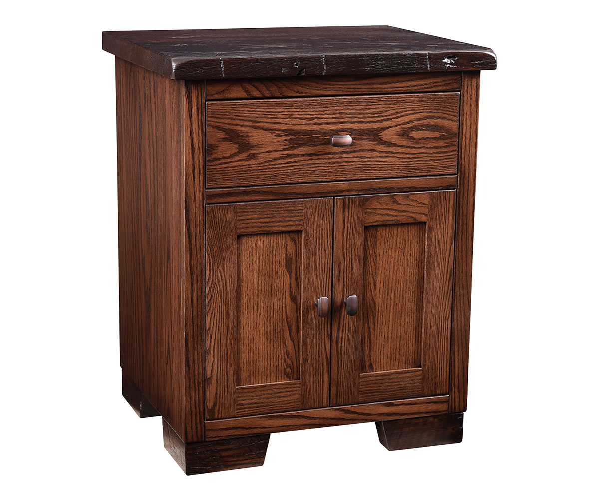 Farmhouse Heritage 1-Drawer 2-Door Nightstand