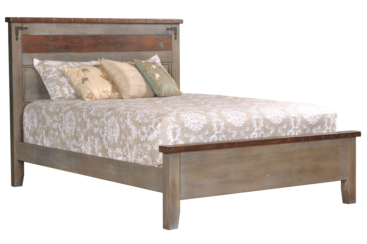 Farmhouse Heritage Bed 6001-R with Reclaimed Tops