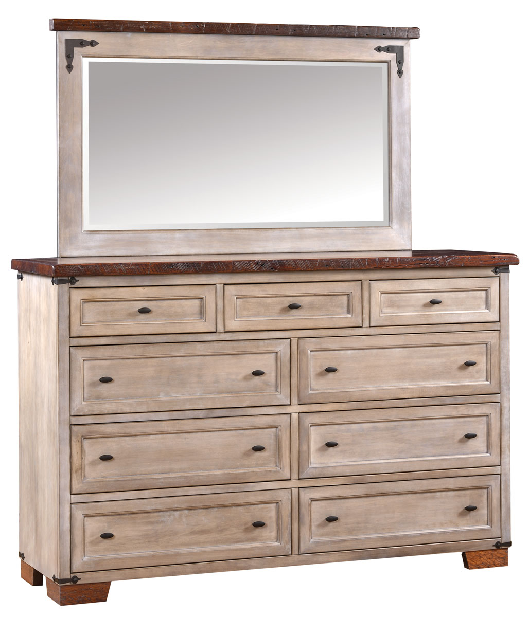 Farmhouse Heritage Tall Dresser with Mirror 