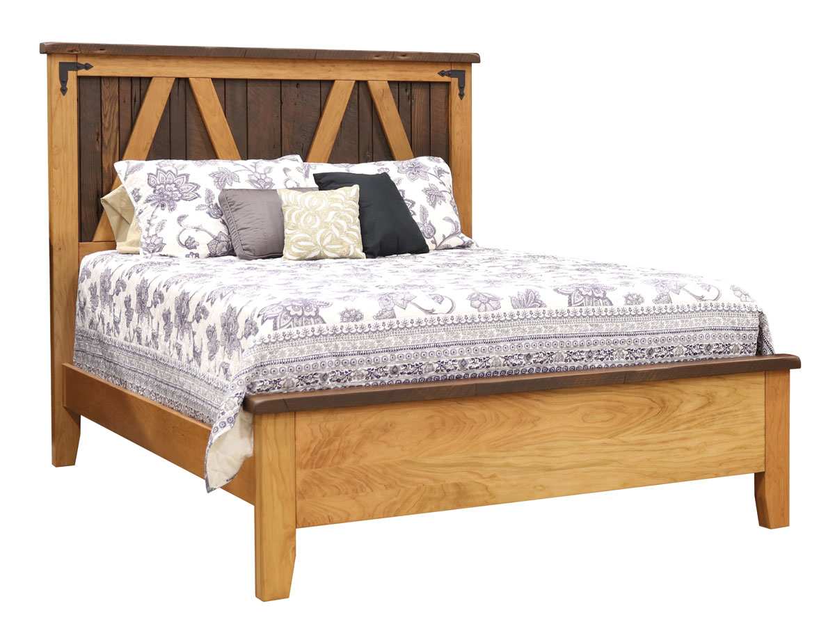 Farmhouse Heritage Bed 6003-R with Reclaimed Top