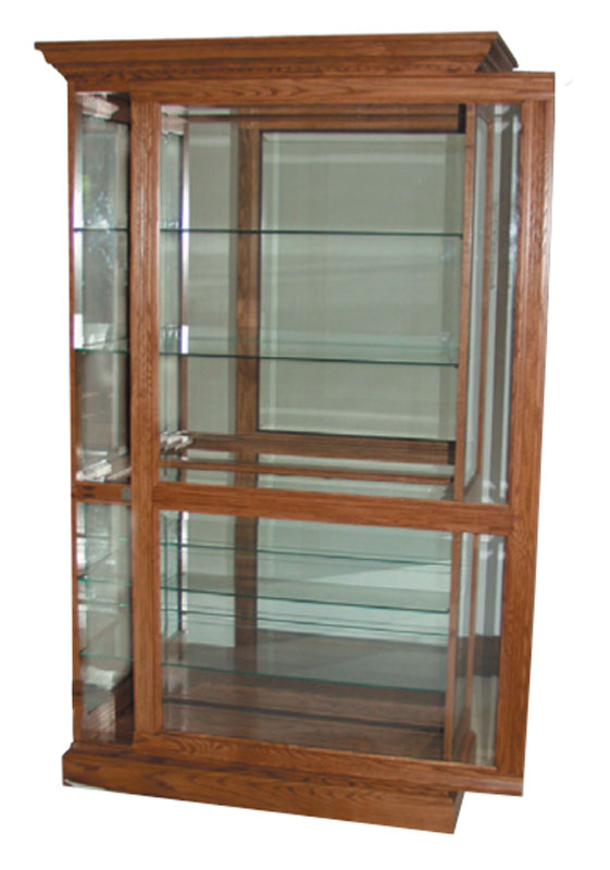 2 Way Sliding Door Curio Ohio Hardwood Upholstered Furniture Way Sliding Door Curio Ohio Hardwood, 2 Way Sliding Door Curio Cabinet