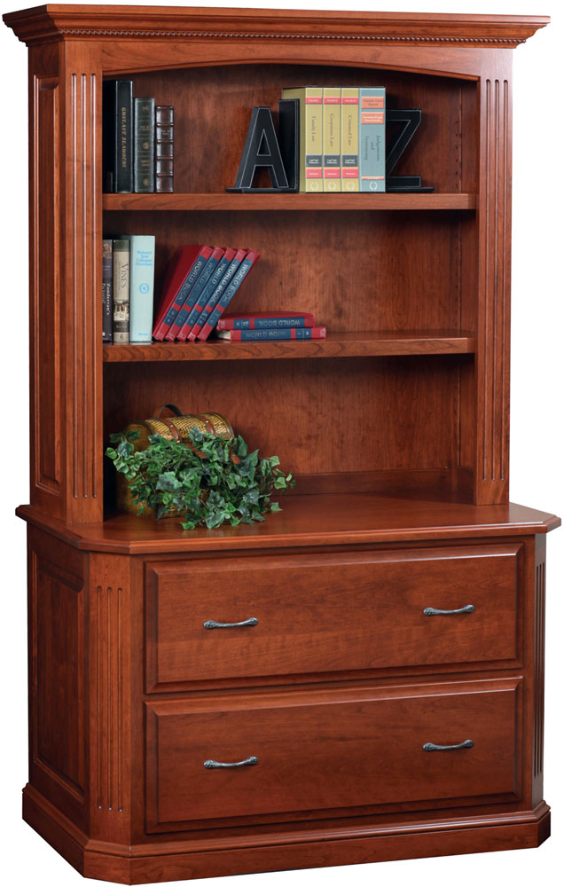 Buckingham Series Lateral File and Bookshelf Hutch