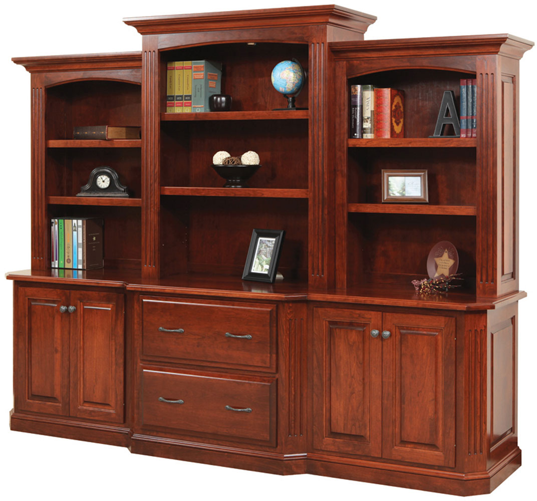 Buckingham Series 98 inch Base and Three Piece Hutch