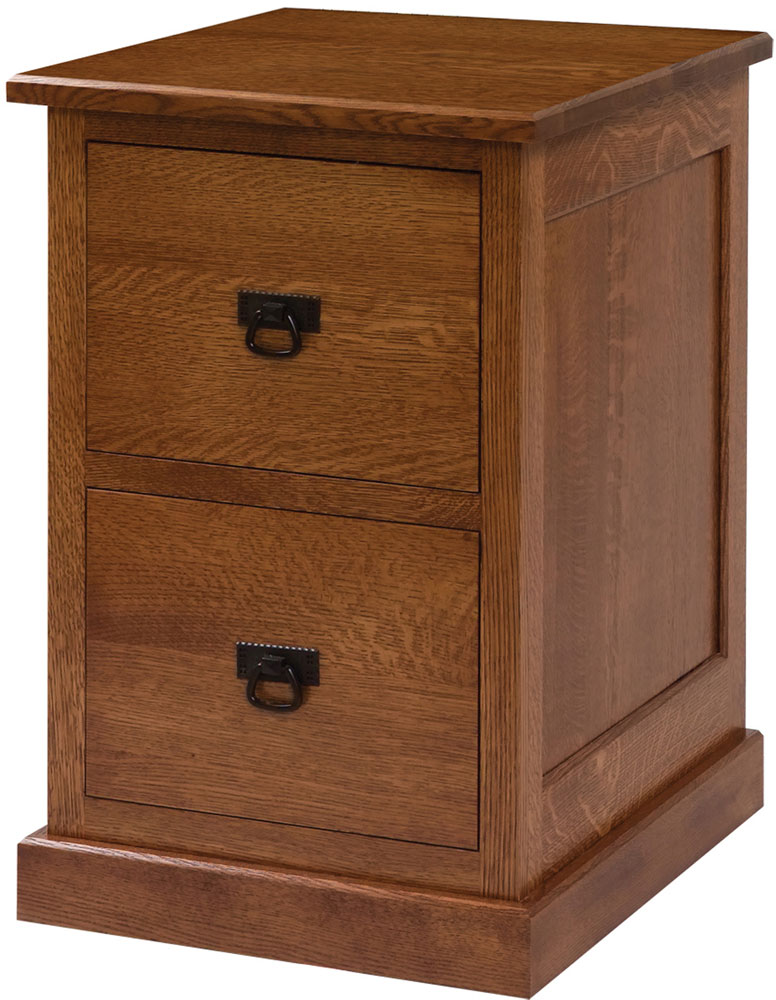 Homestead Series Two Drawer File shown in Cherry Wood with OCS Boston Stain.