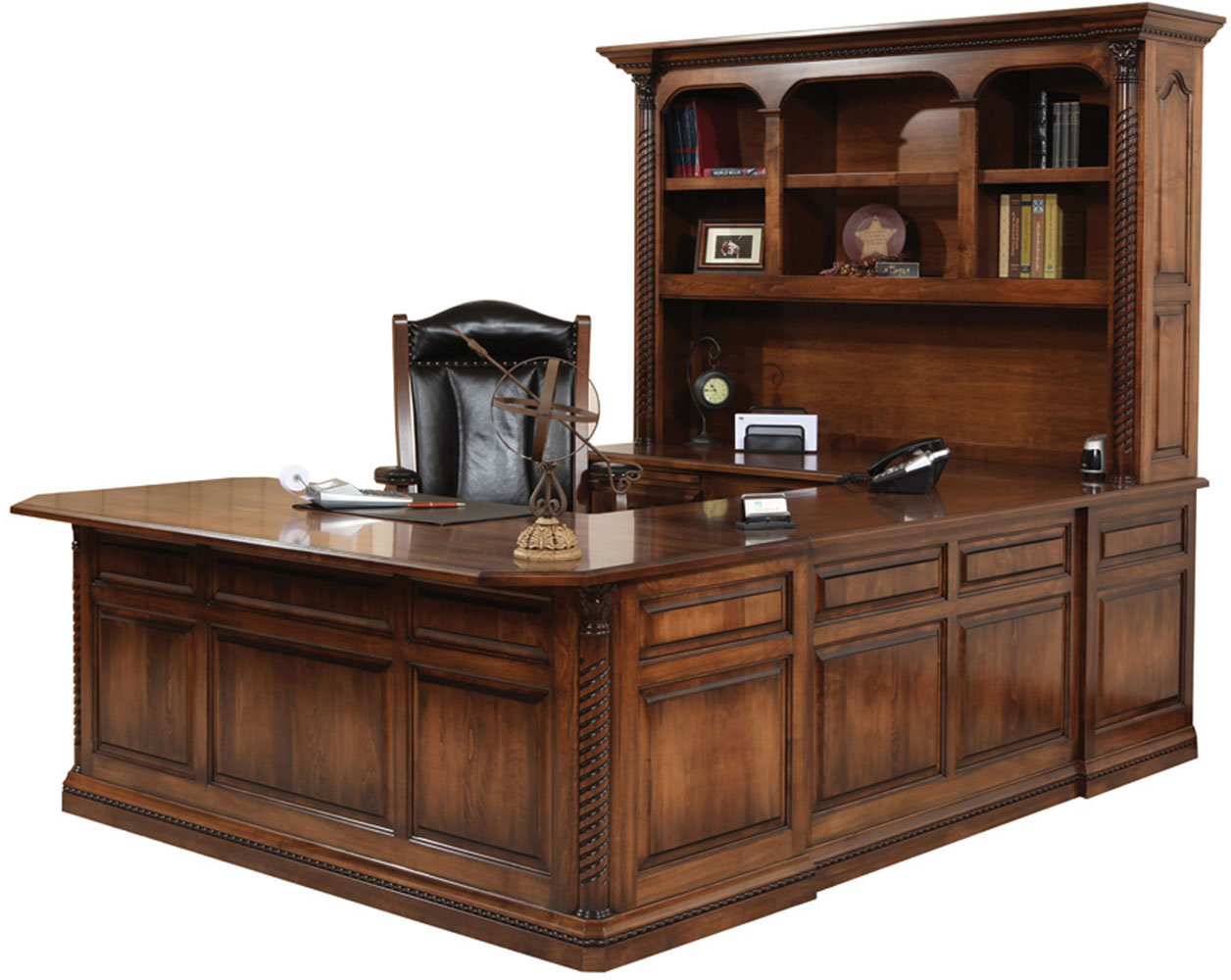 Lexington Series U-Shape Desk and Hutch