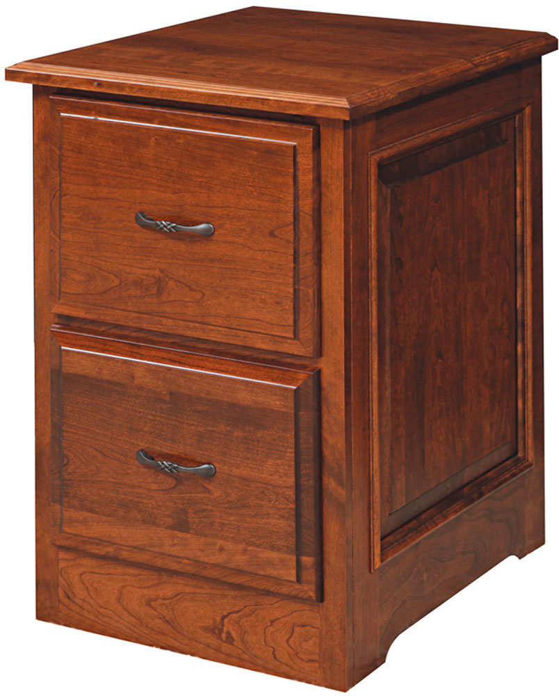 Liberty Series Two Drawer File shown in Cherry with OCS Boston Stain