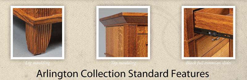 Arlington Bedroom Collection Standard Features