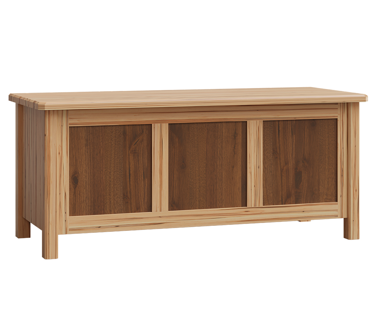 Cornwell Blanket Chest shown in Wormy Maple with Character Walnut with Natural Finish