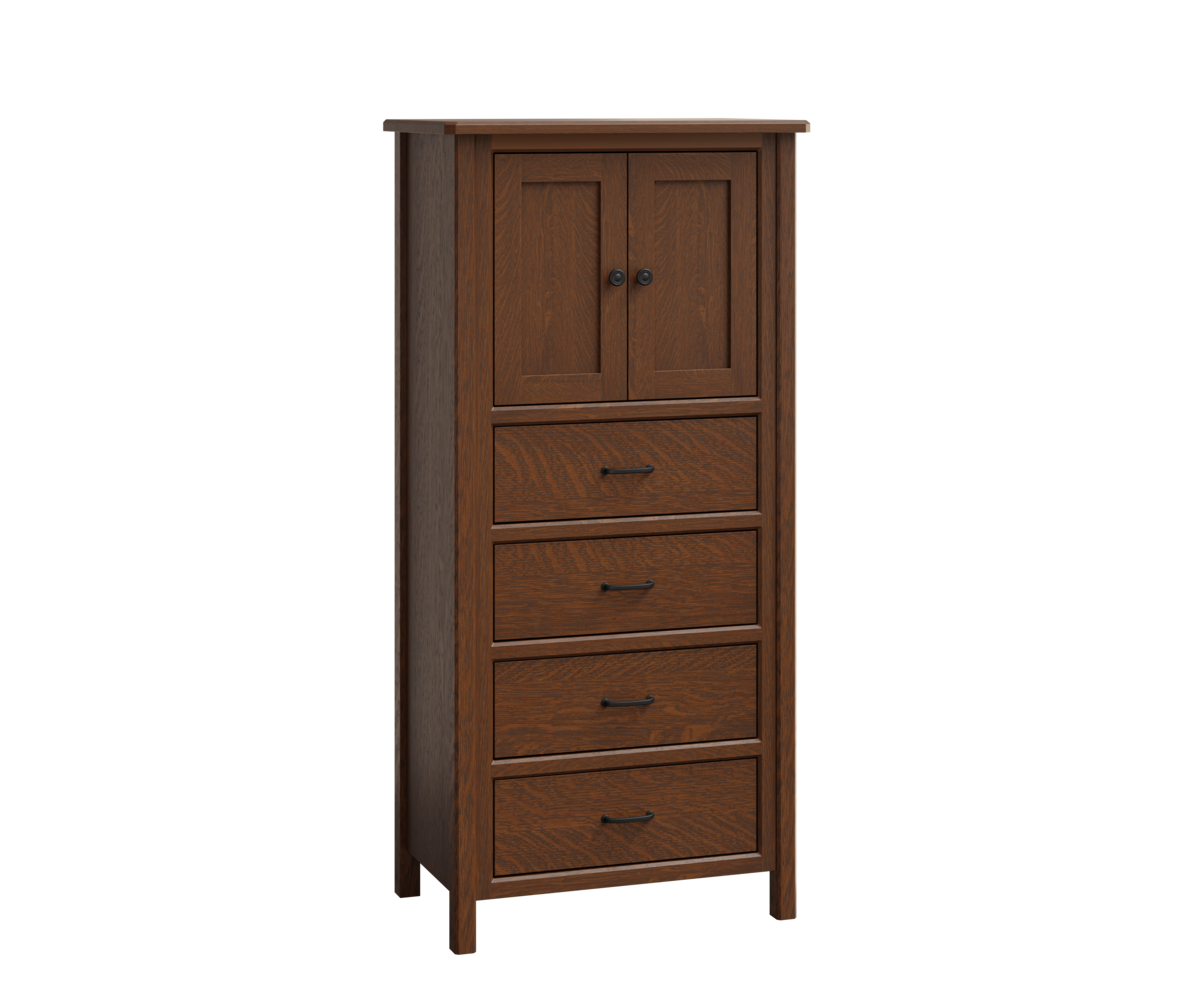 Cornwell Lingerie Chest with Drawers shown in Walnut with Fruitwood Finish