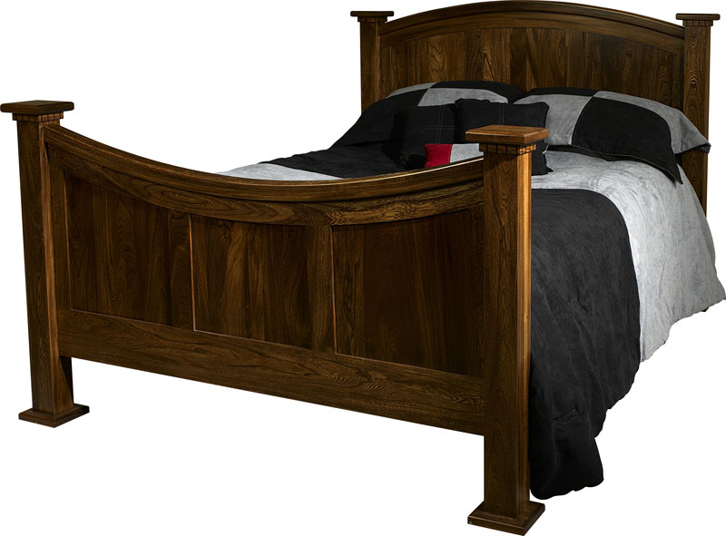 Lindholt Arch Bed in Elm with Specialty Finish