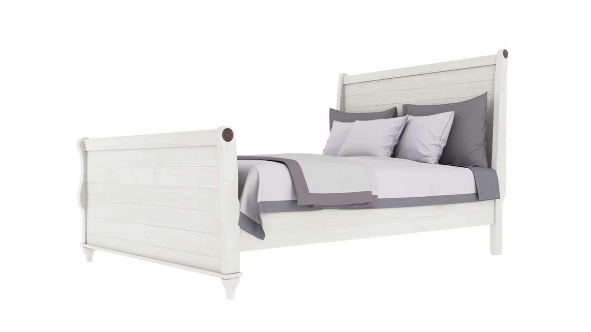 Alcan Sleigh Bed 