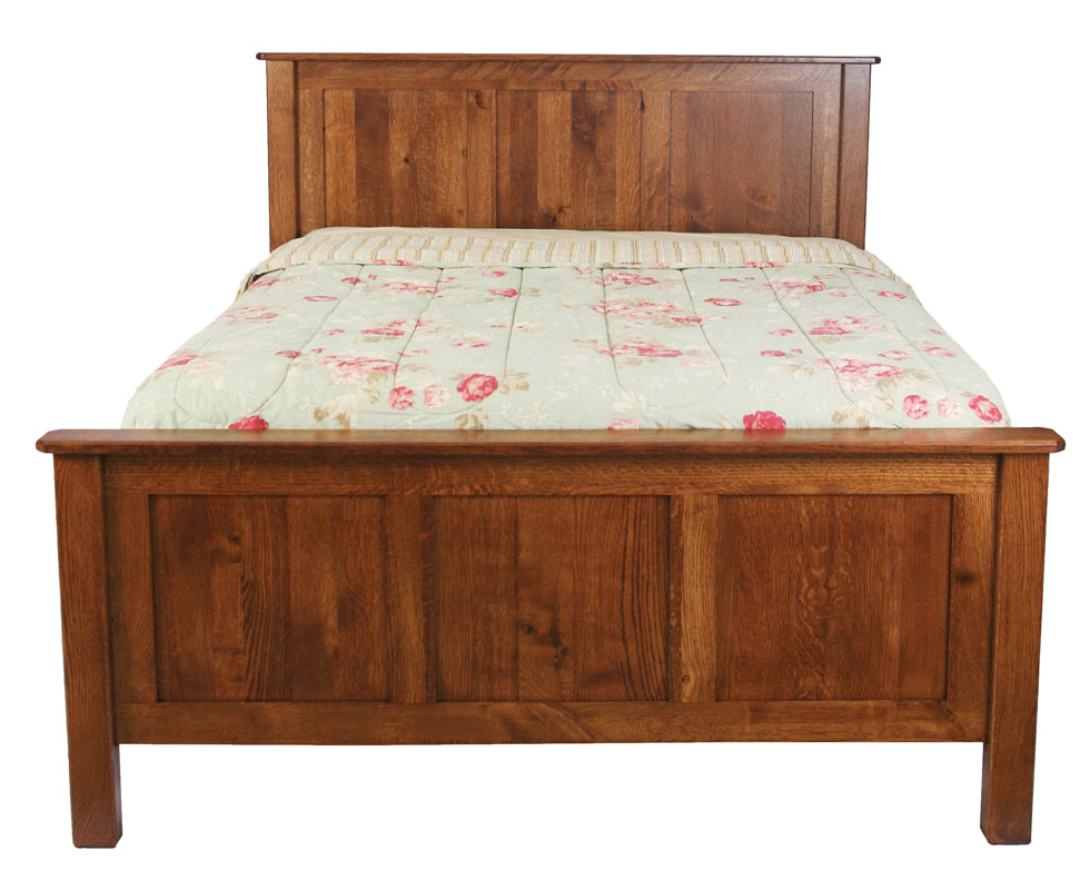 Cornwell Panel Bed in Quartersawn White Oak with a Michael's Stain
