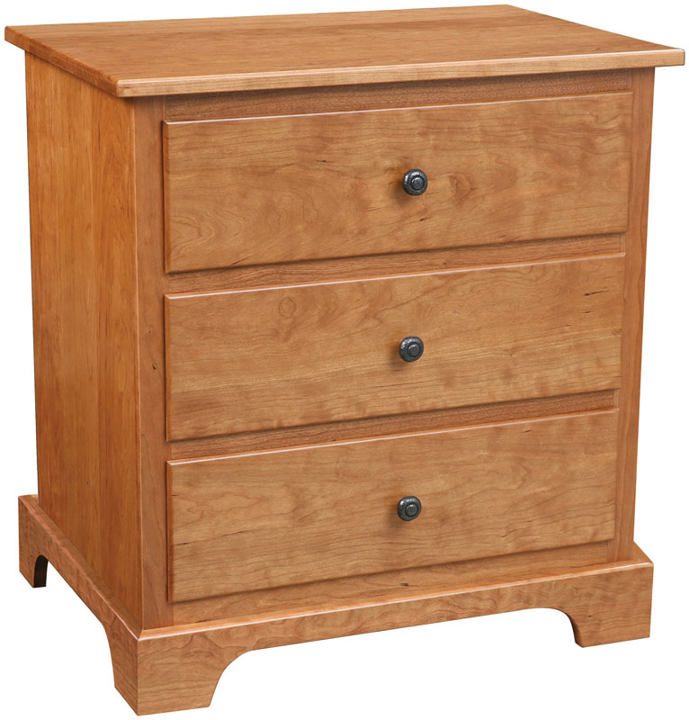 Manchester 3 Drawer Nightstand in Cherry 