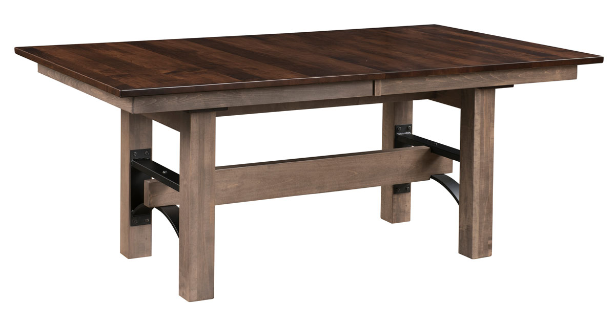 Frontier Double Pedestal Table