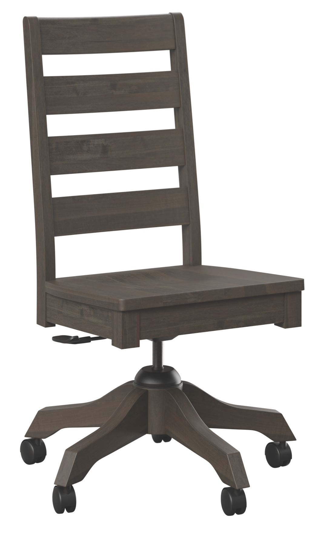 Dutch Ladder Side Office Chair in Brown Maple with FC-Shadow Finish