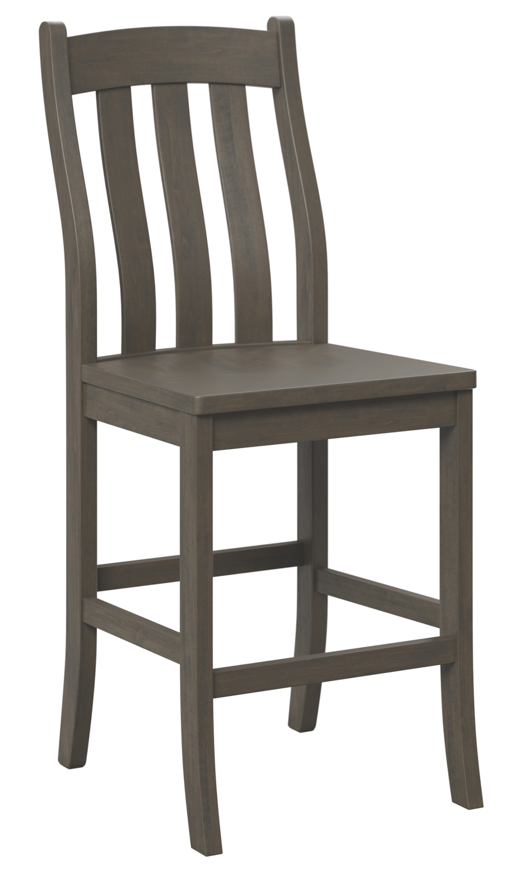 Fostoria Bar Chair in Brown Maple with Antique Slate Finish
