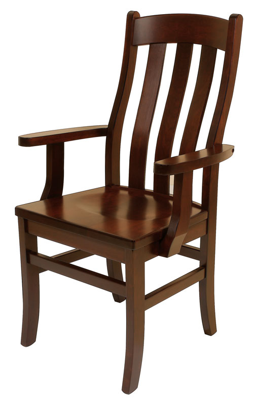 Fostoria Arm Chair with Wood Seat