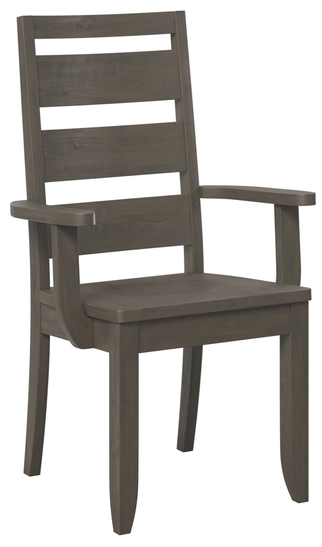 Lakeland Arm Chair in Brown Maple with Antique Slate Finish