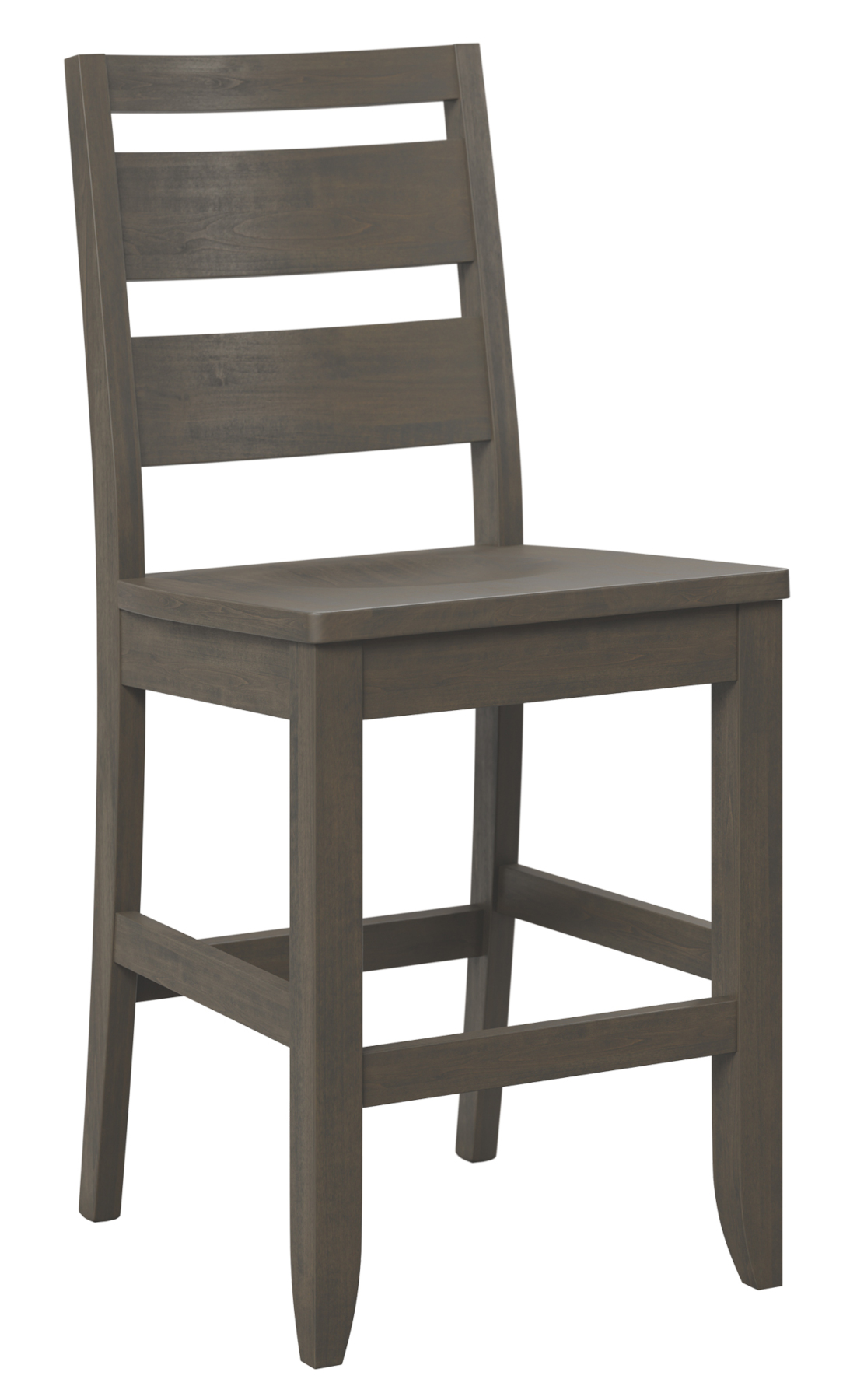 Lakeland Bar Chair in Brown Maple with Antique Slate Finish