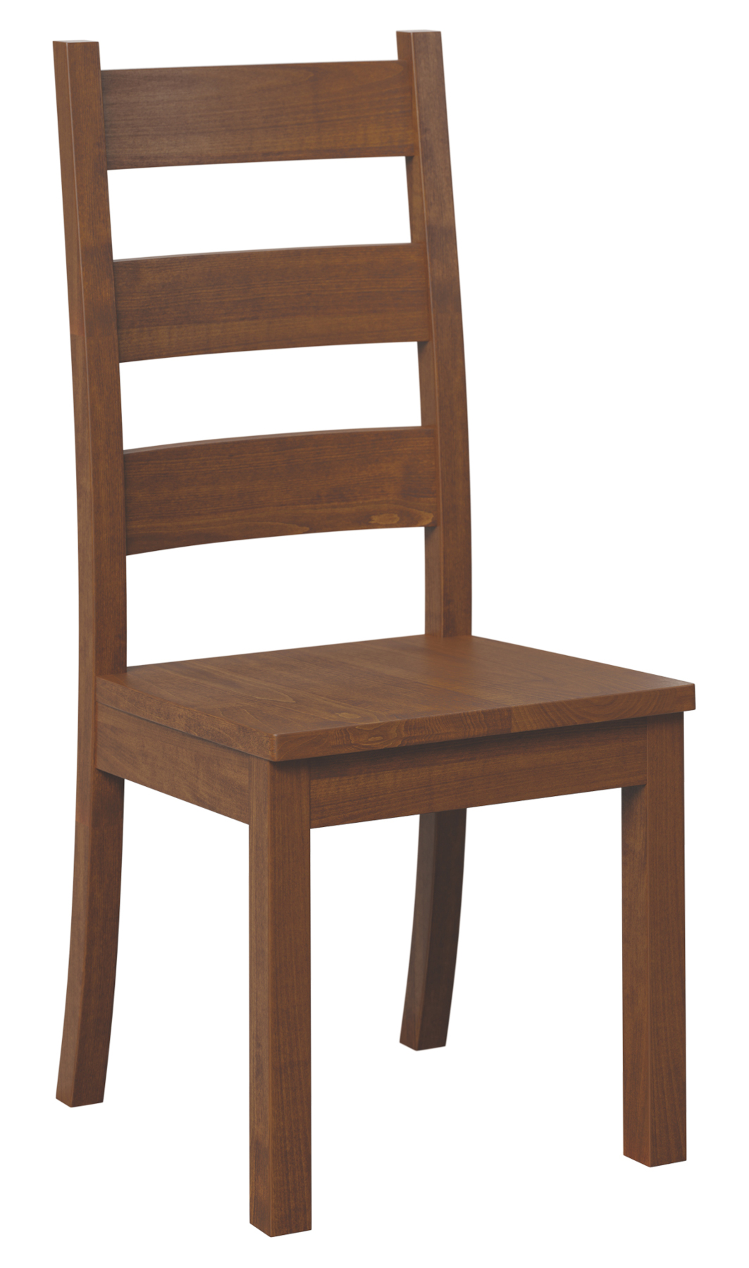 Western Hi-Back Side Dining Chair in Brown Maple with Michaels Cherry Finish