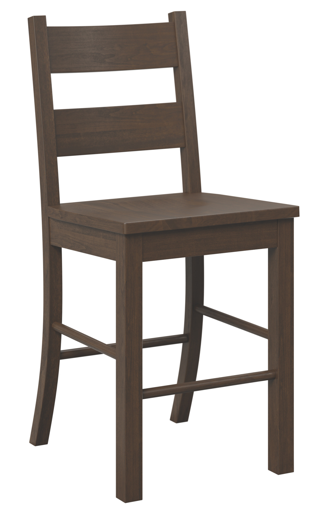 Western Bar Chair in Brown Maple with Cocoa Finish