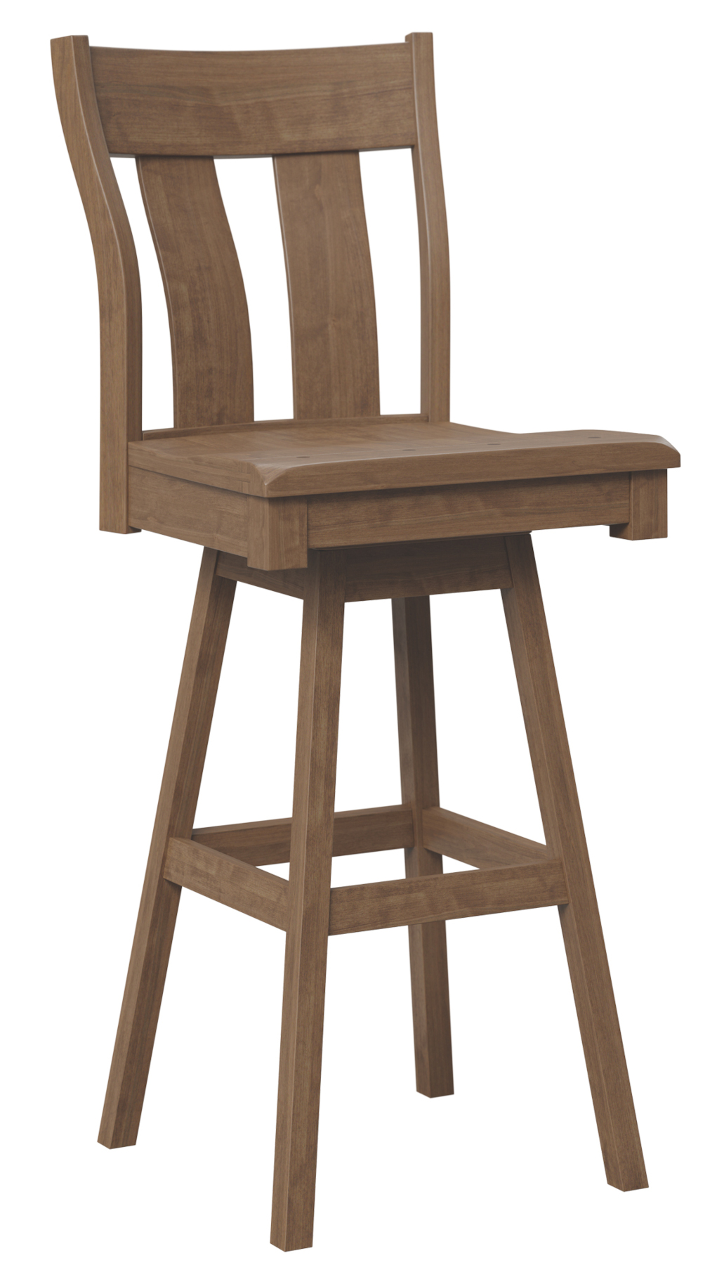 Bayfield Swivel Barstool in Brown Maple with FC 42000 Almond Finish