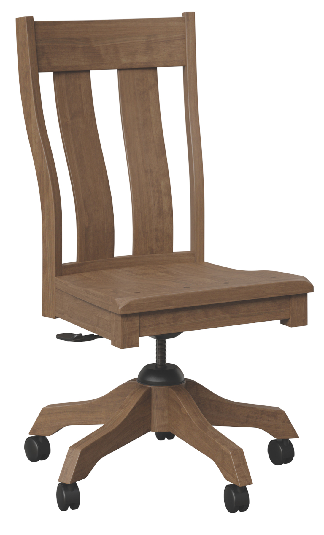 Bayfield Side Office Chair in Brown Maple with FC 42000 Almond Finish