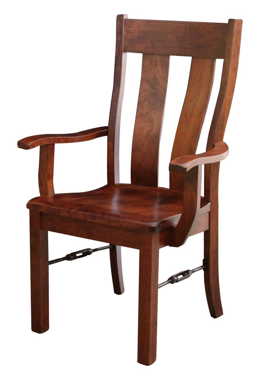 Bayfield Arm Chair with a Wood Seat