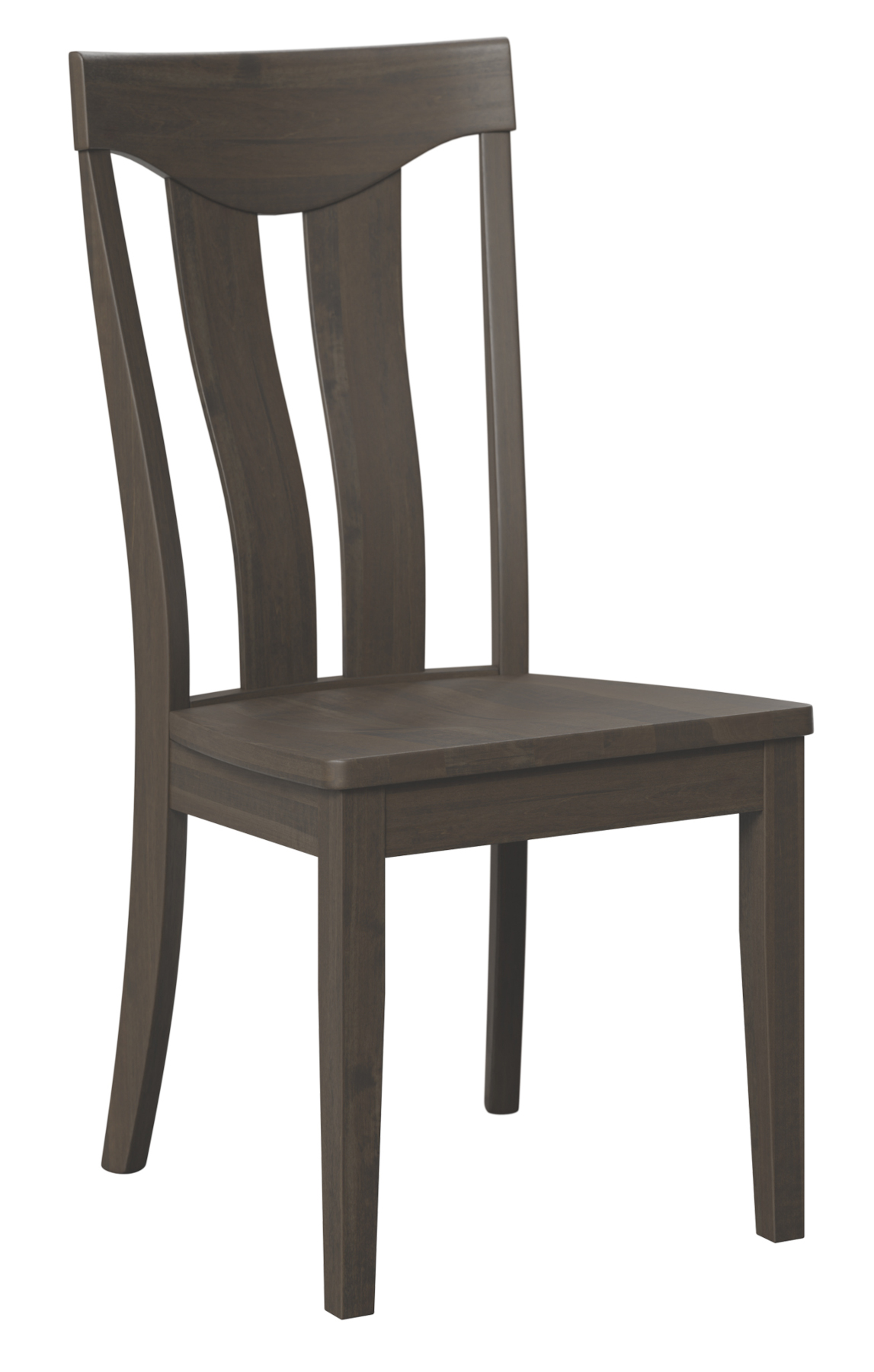 Belmont Side Dining Chair in Brown Maple and Antique Slate Finish