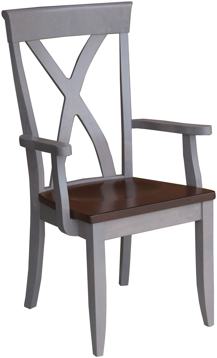Brooke Arm Chair with Wood Seat